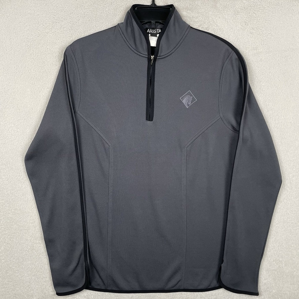 Arista 1/4 Zip Womens Large Gray Equestrian Horse Riding Pullover Performance